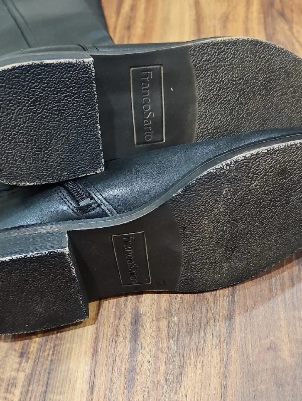 Franco Sarto Black Leather Boots